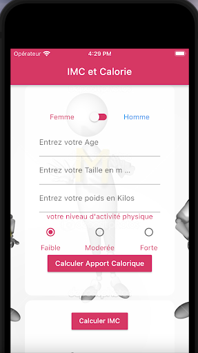 Android application Mon Imc screenshort