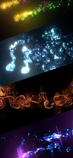 Android application Fluids Particle Simulation LWP screenshort