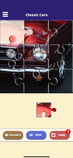 Android application Classic Cars Puzzle screenshort
