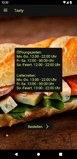 Android application Grill Pizzeria Sonnenschein screenshort