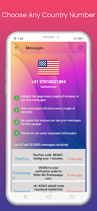 Virtual Number Receive SMS