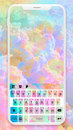 Pastel Clouds Sky Keyboard Bac Screen 2
