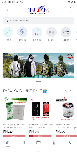 Android application TCE Tackles screenshort
