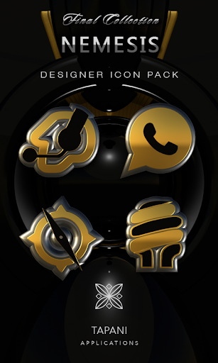NEMESIS HD Icon Pack gold blac