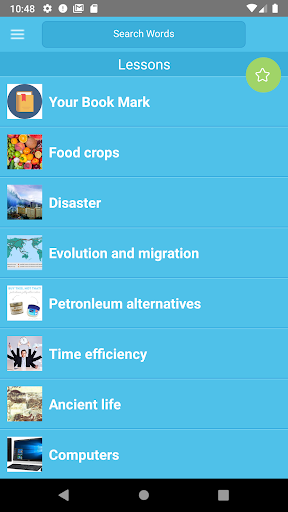 Android application TOEFL Vocabulary Games screenshort
