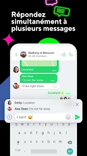ICQ:Appels vidéo,Chat,Messages Capture d'écran