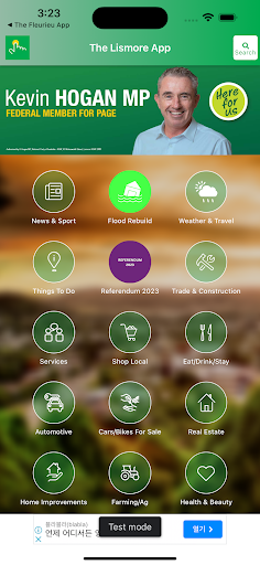 Android application The Lismore App screenshort