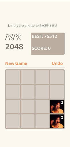 Android application PSPK 2048 screenshort