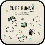 Cute Bunny Go SMS theme icon