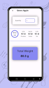 Digital Kitchen Food Scale App