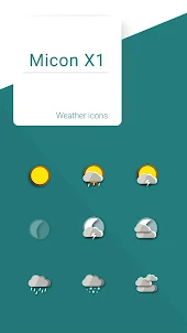 Micon X1 weather icon pack