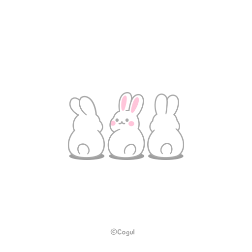 카카오톡 테마 - 토토실 토끼_소프트화이트 logo