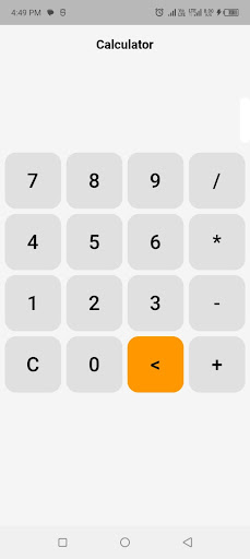 Android application Calculator screenshort