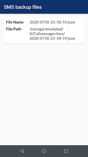 Screenshot of Super SMS Backup & Restore