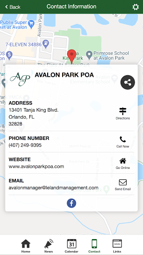 Avalon Park POA Screen 2