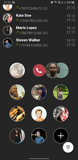 Contacts Dialer Messages Screen 3