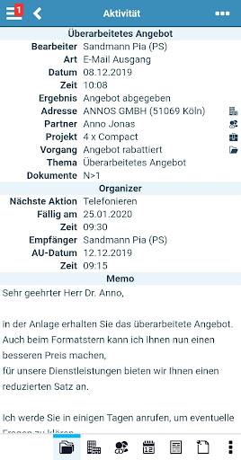 Android application SMARTCRM.App 20.1 screenshort