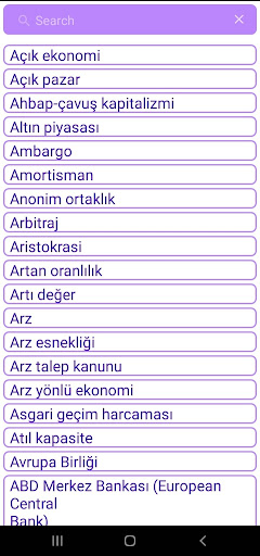 Ekonomik Terimler Sözlüğü