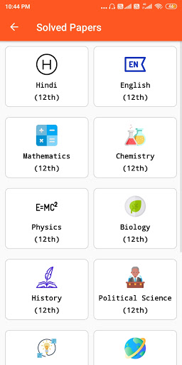 Class 12 Solved & Sample Paper Screen 3