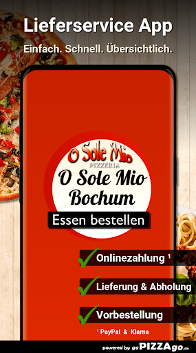 Android application Pizzeria O Sole Mio Bochum screenshort