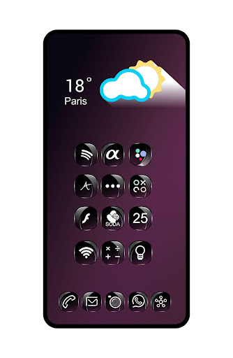 Icons Crystal Black HD theme4k