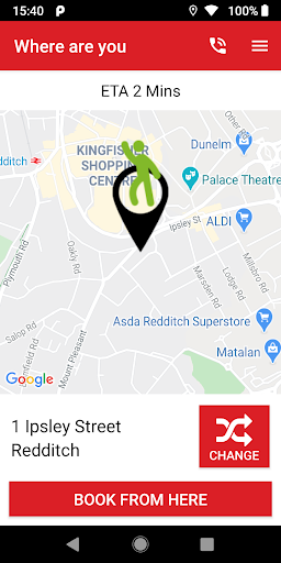 Android application Taurus Taxis - Redditch screenshort