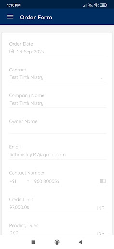 Android application Crescent Lighting Sales screenshort