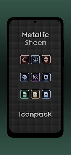 Screenshot of Metallic Sheen Icon Pack