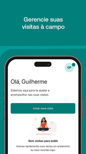 Android application Gestão de visitas screenshort