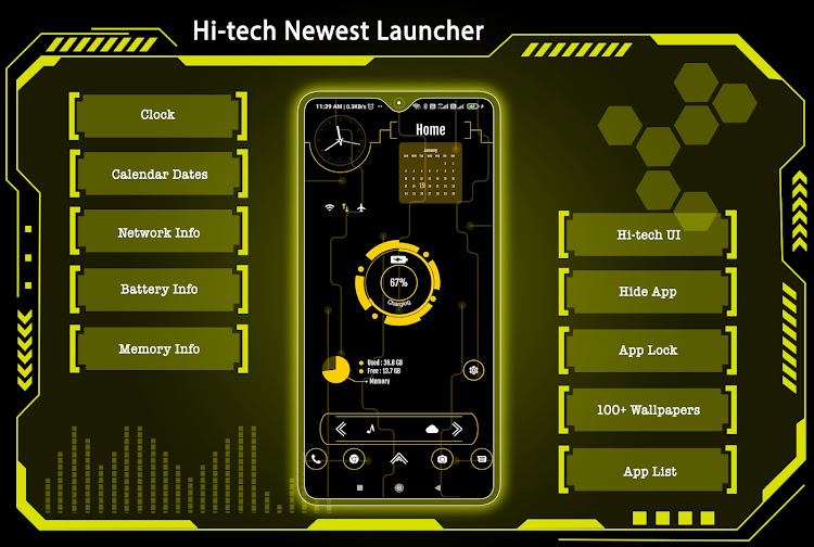 Hi-tech newest launcher - 12.0 - (Android)
