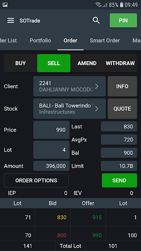 SOTrade Screen 3