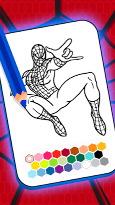 Spider super coloring hero manのおすすめ画像1