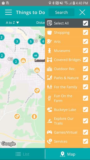 Screenshot of Visit Fairfield County Ohio