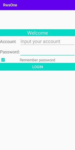 Android application RwsOne screenshort
