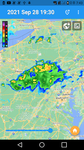3D Earth Rain Radar Screen 3