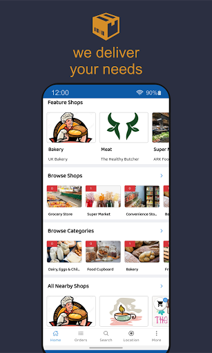 Android application FoodSted screenshort