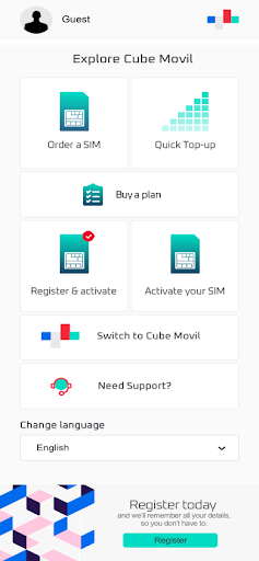 MyCubeMovil Screen 2