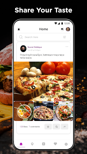 Android application Levia : Foodies Social Network screenshort