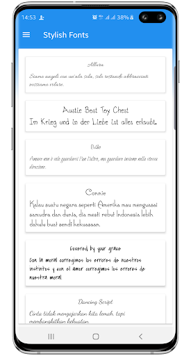Android application Stylish Fonts for Vivo Phones screenshort