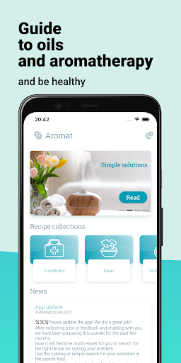 Android application Aromat - essential oils screenshort
