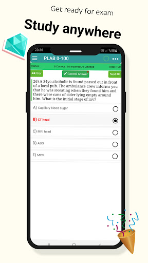 Android application PLAB QBank PRO screenshort