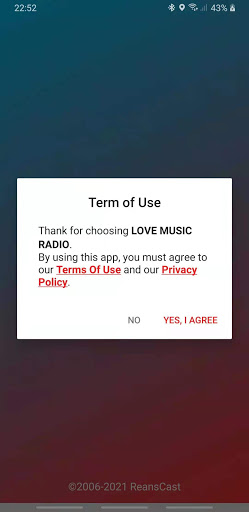 Android application 88.7 LOVE MUSIC RADIO screenshort