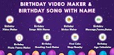 screenshot of Birthday Video Maker Song Name