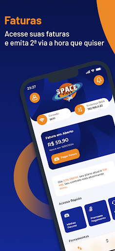 Android application Space Fibra screenshort