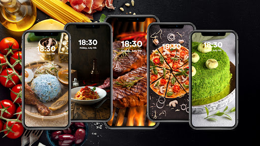 Android application Food Wallpapers screenshort