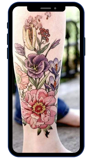 Android application Women Flower Tattoos screenshort
