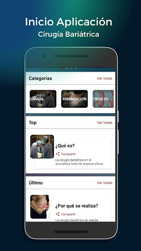 Android application Cirugía Bariátrica screenshort
