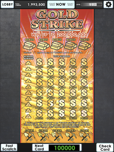 Lucky Lottery Scratchers 15