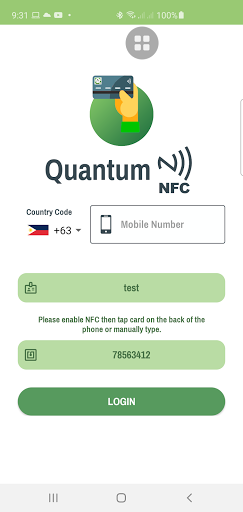 Android application QuantumNFC screenshort