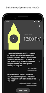 Literary Clock: Screen Saver